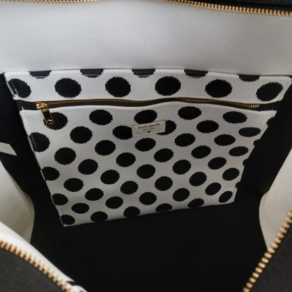 NWT Kate Spade Large Black & White Tote! Kate Spade Target! Stunning Bag! - Picture 5 of 6